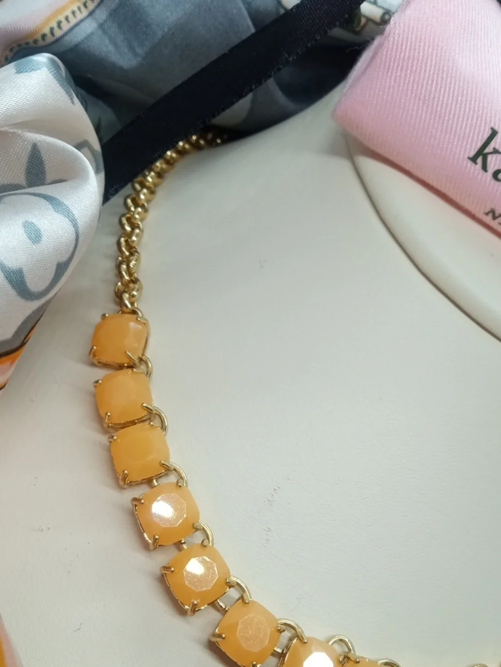 KATE SPADE SQUARES AWAY NECKLACE